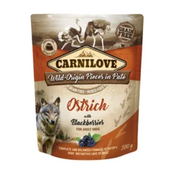 Carnilove Dog Pouch Paté Ostrich with Blackberries
