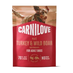 Carnilove Dog Pouch Paté Turkey & Wild Boar with Rosehips