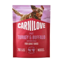 Carnilove Dog Pouch Paté Turkey & Buffalo with Rose Petals