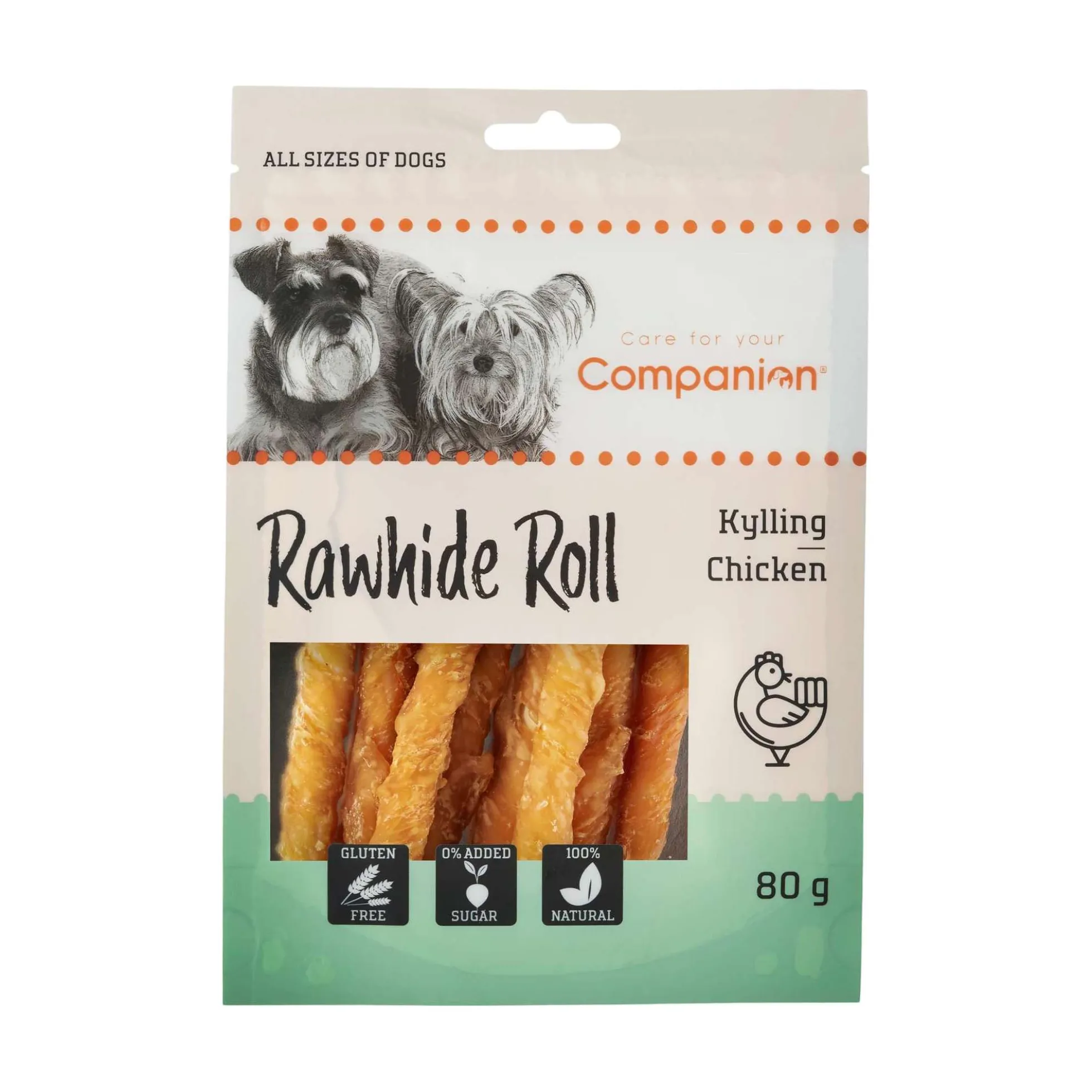 Companion Chicken Rawhide Roll