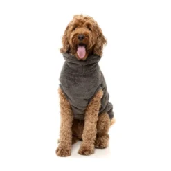 FuzzYard Pet Products FuzzYard Sweater Turtle Teddy 25 Grey