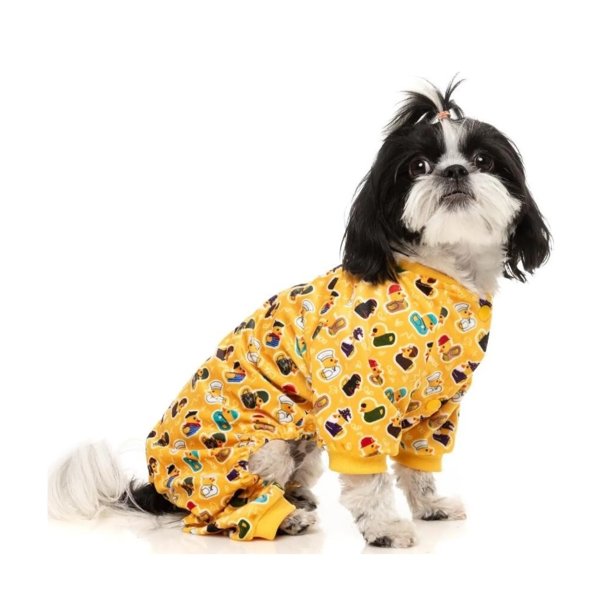 FuzzYard Pet Products FuzzYard Hundpyjamas What the Duck