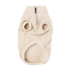 FuzzYard Pet Products FuzzYard Life Ribbed Sweater Sandstone