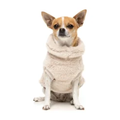 FuzzYard Pet Products FuzzYard Sweater Turtle Teddy 25 Champagne