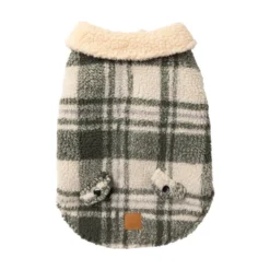 FuzzYard Pet Products FuzzYard Lumber jacket 25 Money Green/ Cream