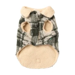 FuzzYard Pet Products FuzzYard Lumber jacket 25 Money Green/ Cream