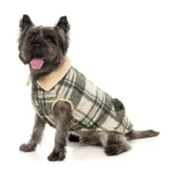 FuzzYard Pet Products FuzzYard Lumber jacket 25 Money Green/ Cream