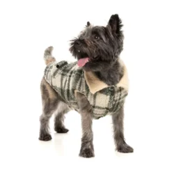FuzzYard Pet Products FuzzYard Lumber jacket 25 Money Green/ Cream