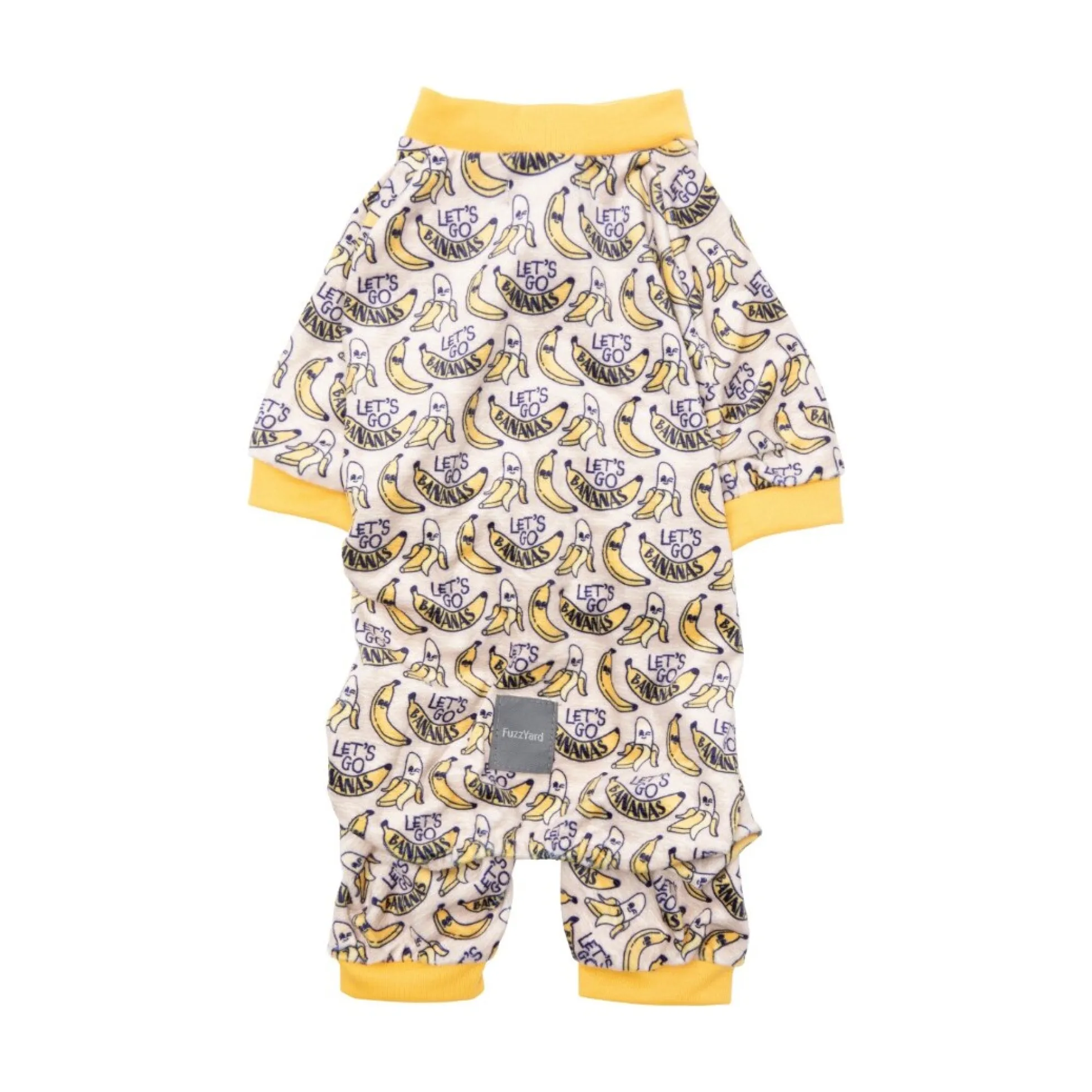 FuzzYard Pet Products FuzzYard Hundpyjamas Go Bananas