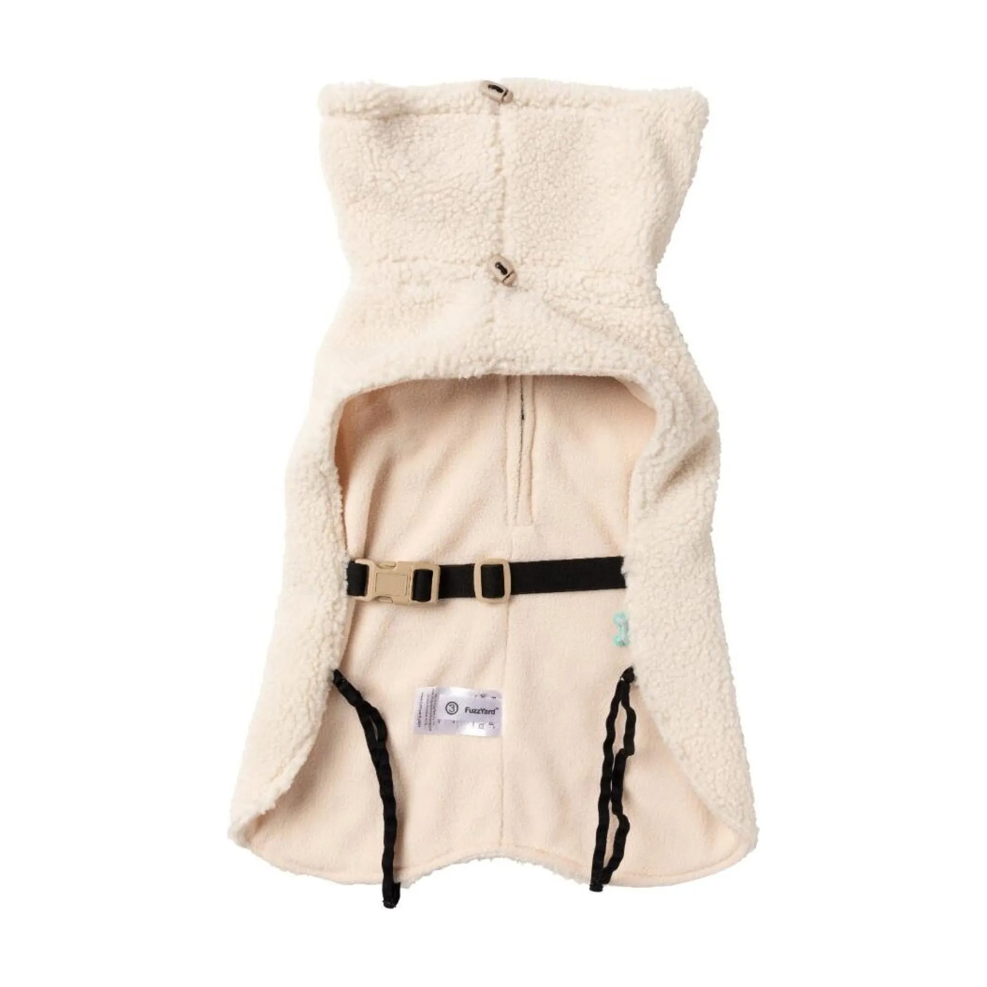 FuzzYard Pet Products FuzzYard Cosy Snood Coat Eggshell