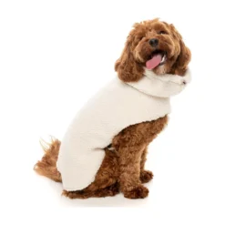 FuzzYard Pet Products FuzzYard Cosy Snood Coat Eggshell