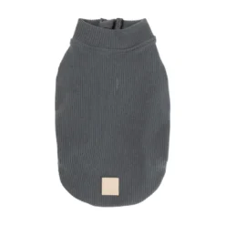 FuzzYard Pet Products FuzzYard Life Ribbed Sweater Slate Grey
