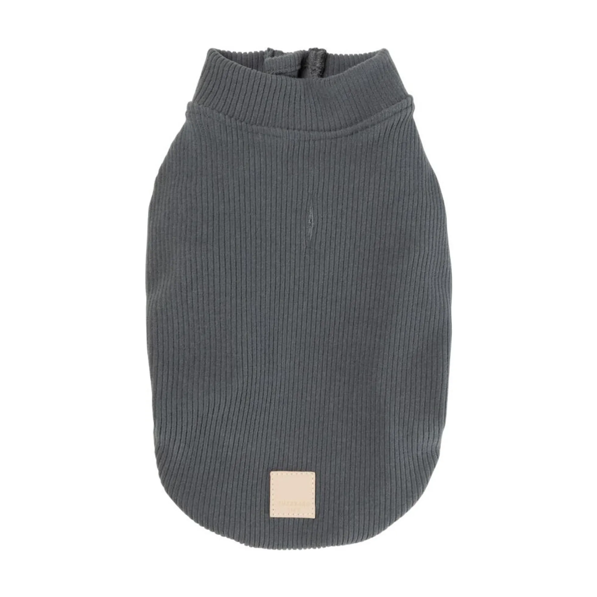 FuzzYard Pet Products FuzzYard Life Ribbed Sweater Slate Grey