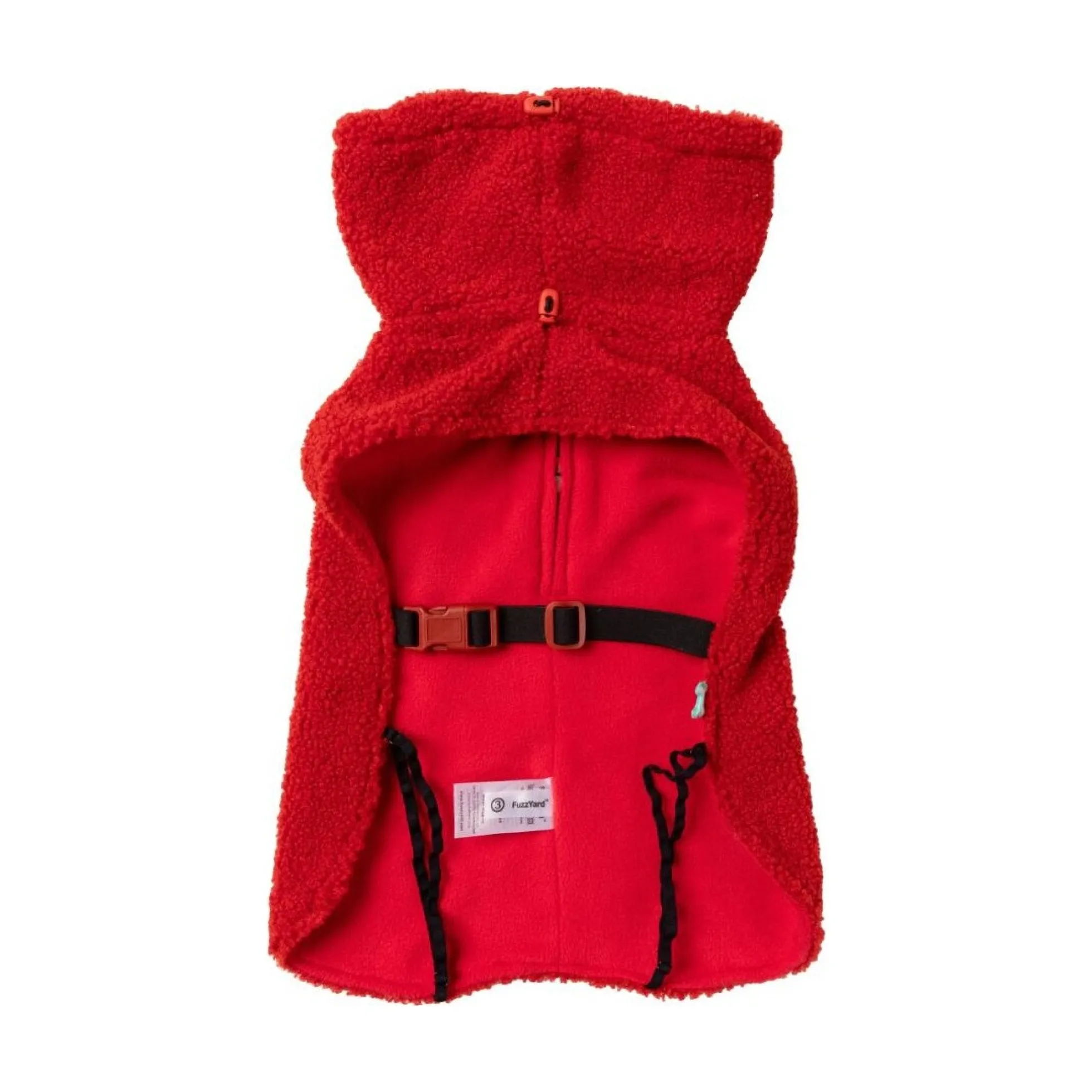 FuzzYard Pet Products FuzzYard Cosy Snood Coat Cherry Red
