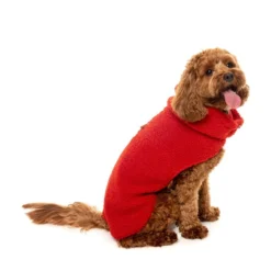 FuzzYard Pet Products FuzzYard Cosy Snood Coat Cherry Red
