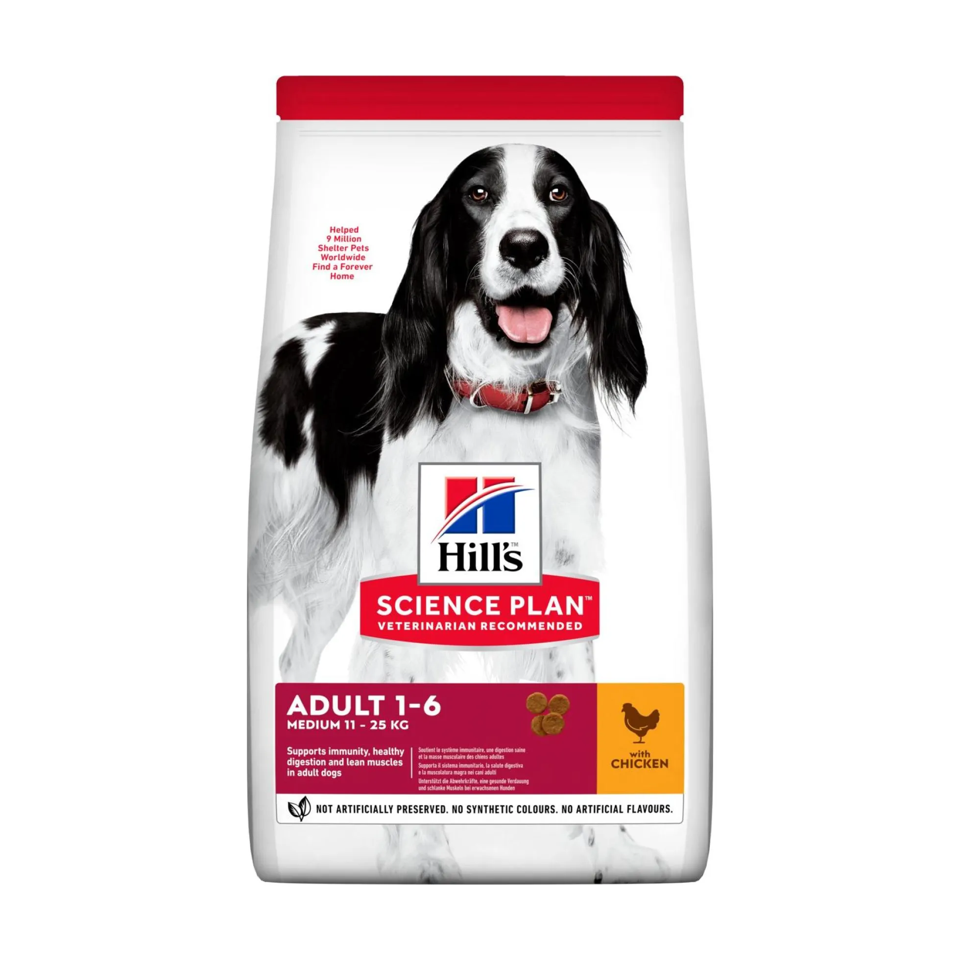 Hill's Pet Nutrition Hill's SCIENCE PLAN Medium Adult Hundfoder med Kyckling
