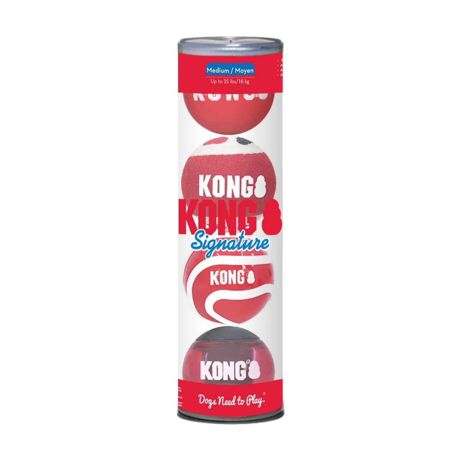 KONG Signature Balls 4-pack