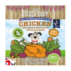 Little BigPaw Chicken with Spinach, Sweet Potato & Peppers Tray