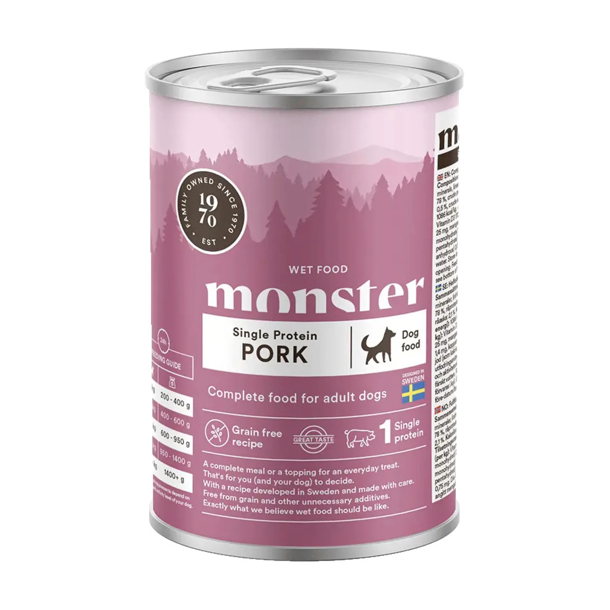 Monster Dog Adult Single Protein Pork