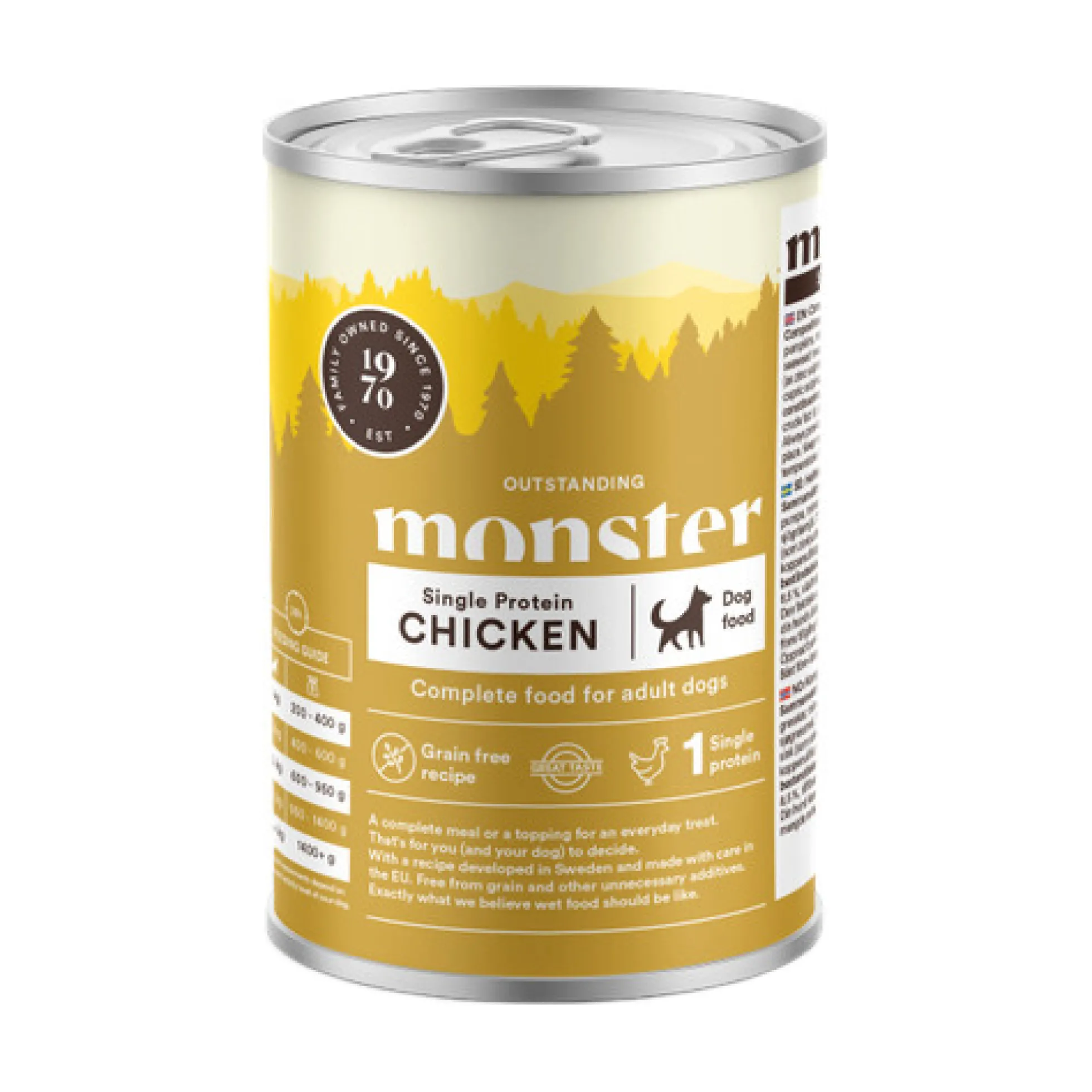 Monster Dog Adult Single Protein Chicken
