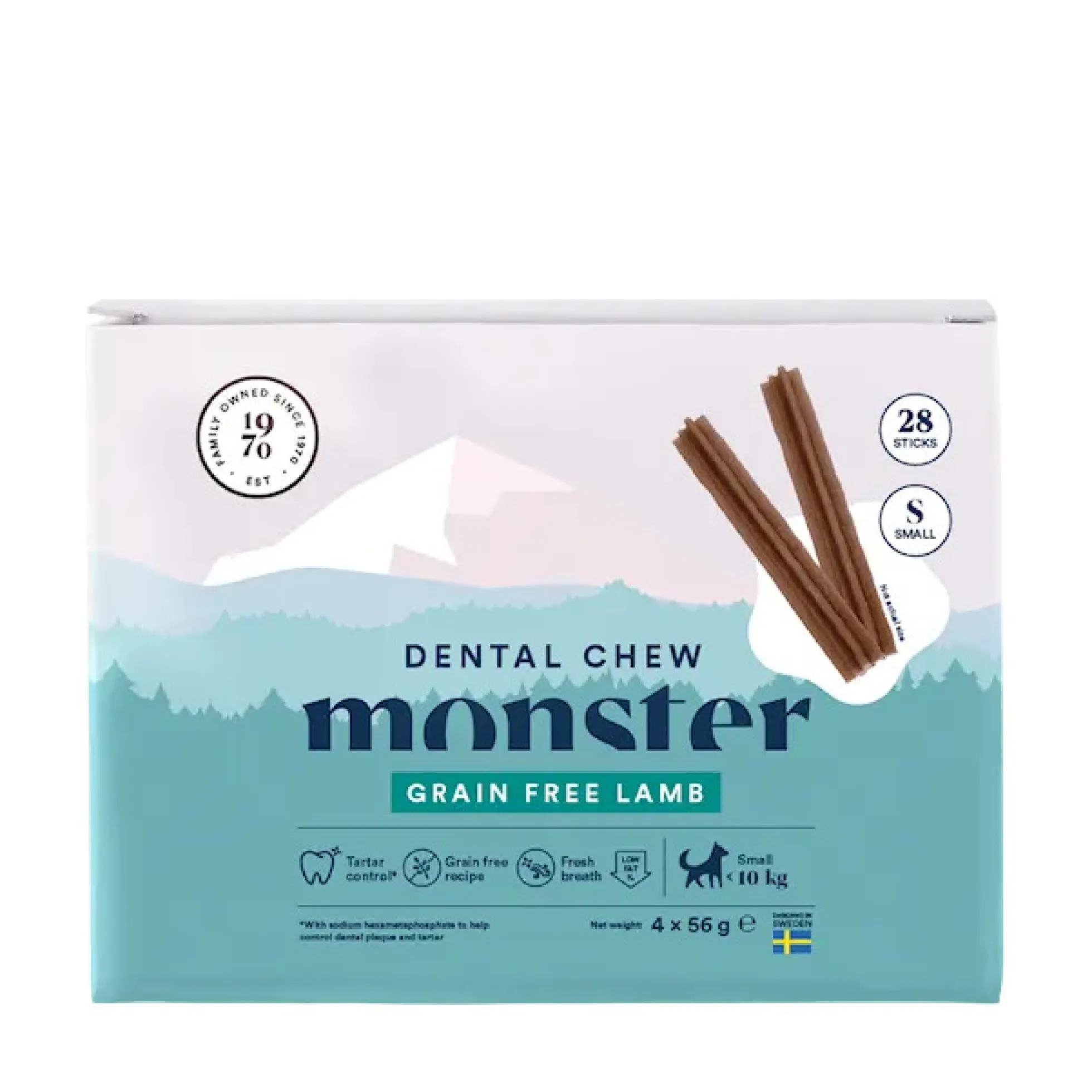 Monster Dog Dental Chew Grain Free Week Lamb Small