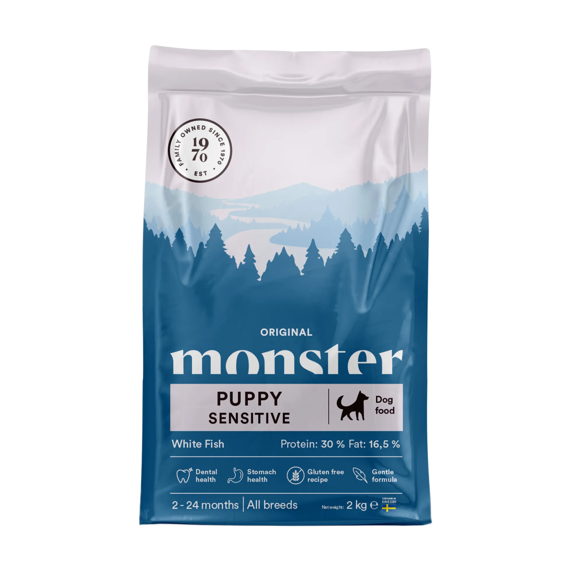 Monster Dog Original Puppy Sensitive White Fish