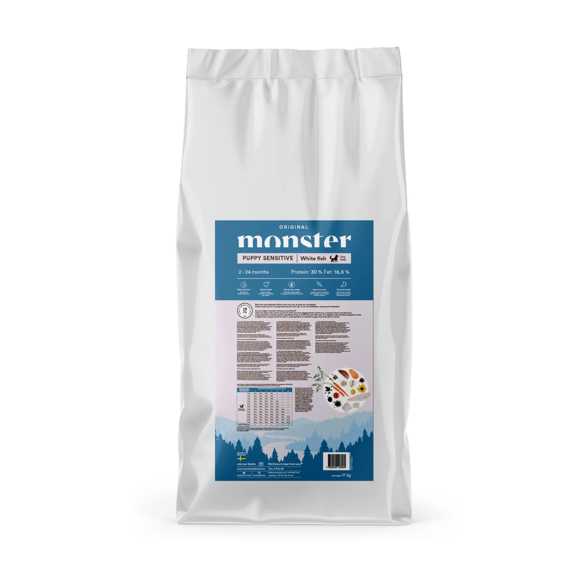 Monster Dog Original Puppy Sensitive White Fish