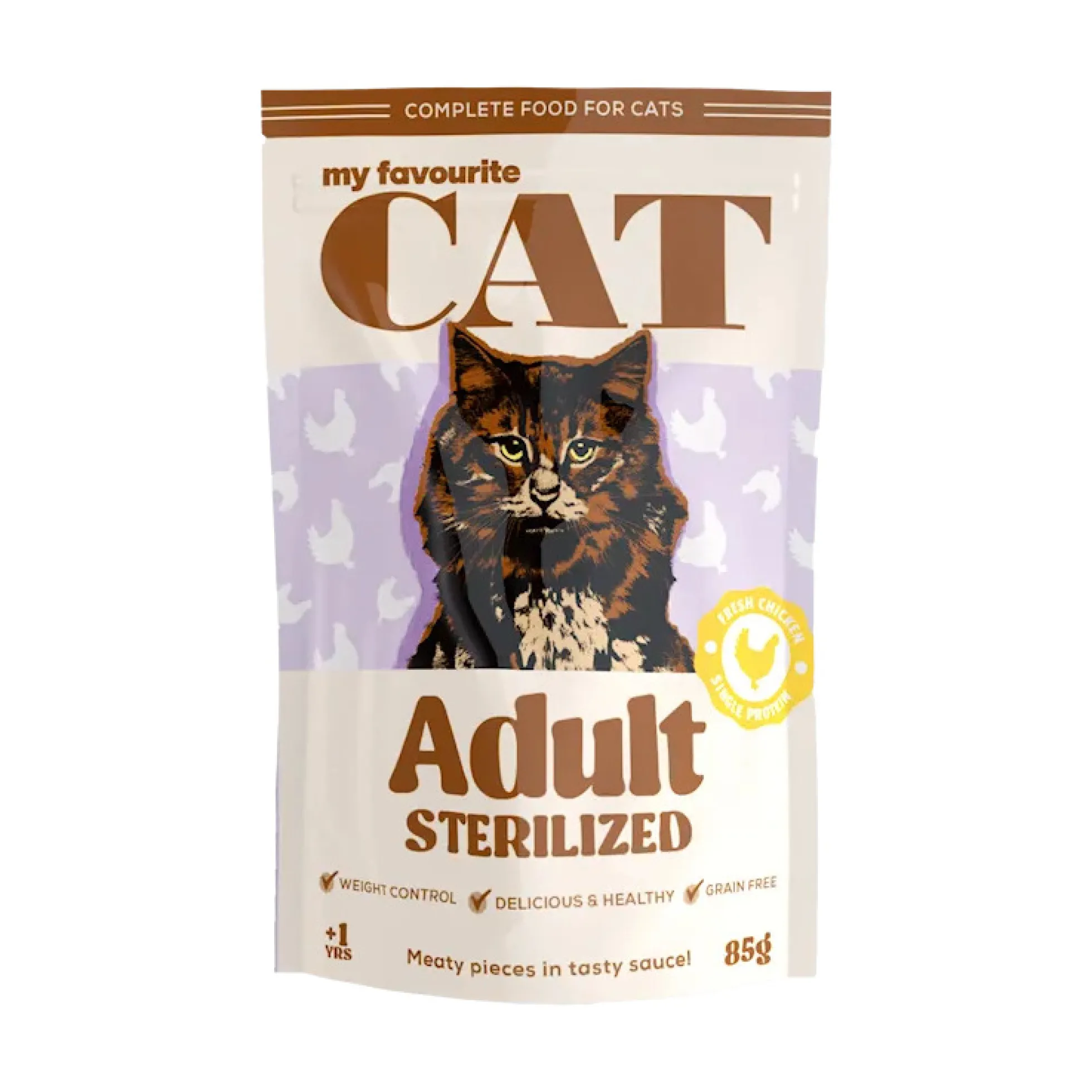 My favourite CAT Adult Pouches Sterilized Chicken