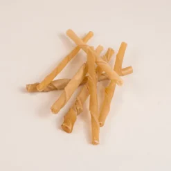 My favourite DOG Twisted Rawhide Sticks Natural