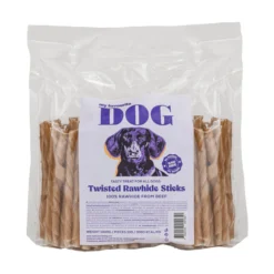 My favourite DOG Twisted Rawhide Sticks Natural