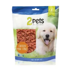 2pets Dogsnack Mini Cubes Chicken