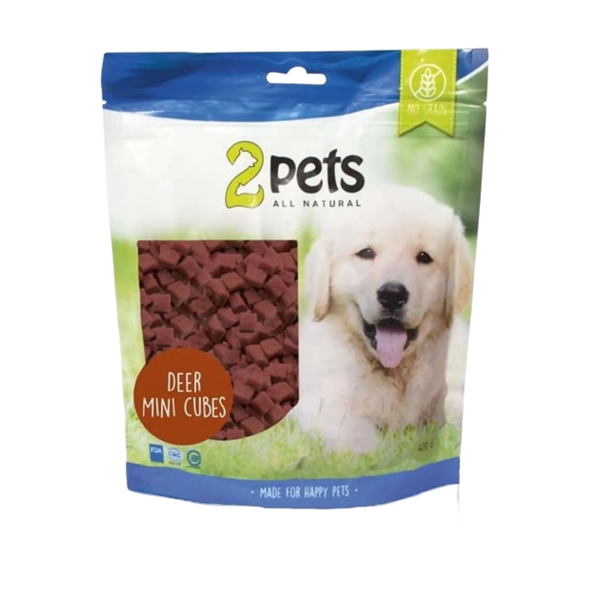 2pets Dogsnack Mini Cubes Deer