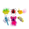 Petstages 6-pack Kattleksaker Bugs