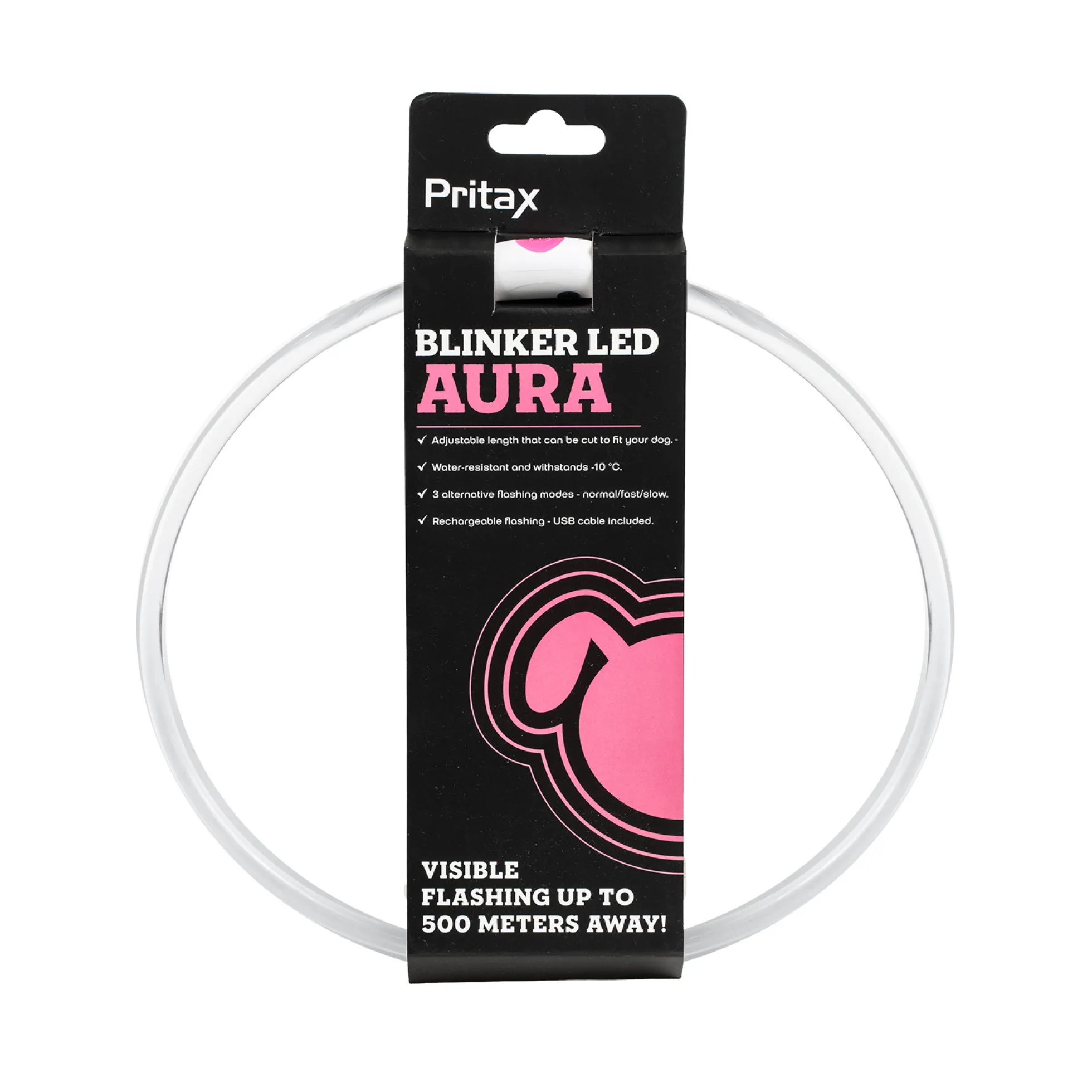 Pritax Aura LED Blinkhalsband