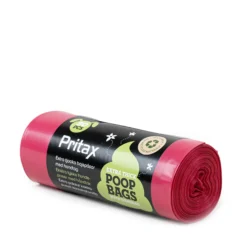 Pritax 50-pack Extra Tjocka Bajspåsar med Handtag