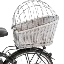 TRIXIE Stor Grå Cykelkorg för Hund 8 kg