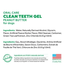 TropiClean Clean Teeth Oral Care Gel Peanut Butter