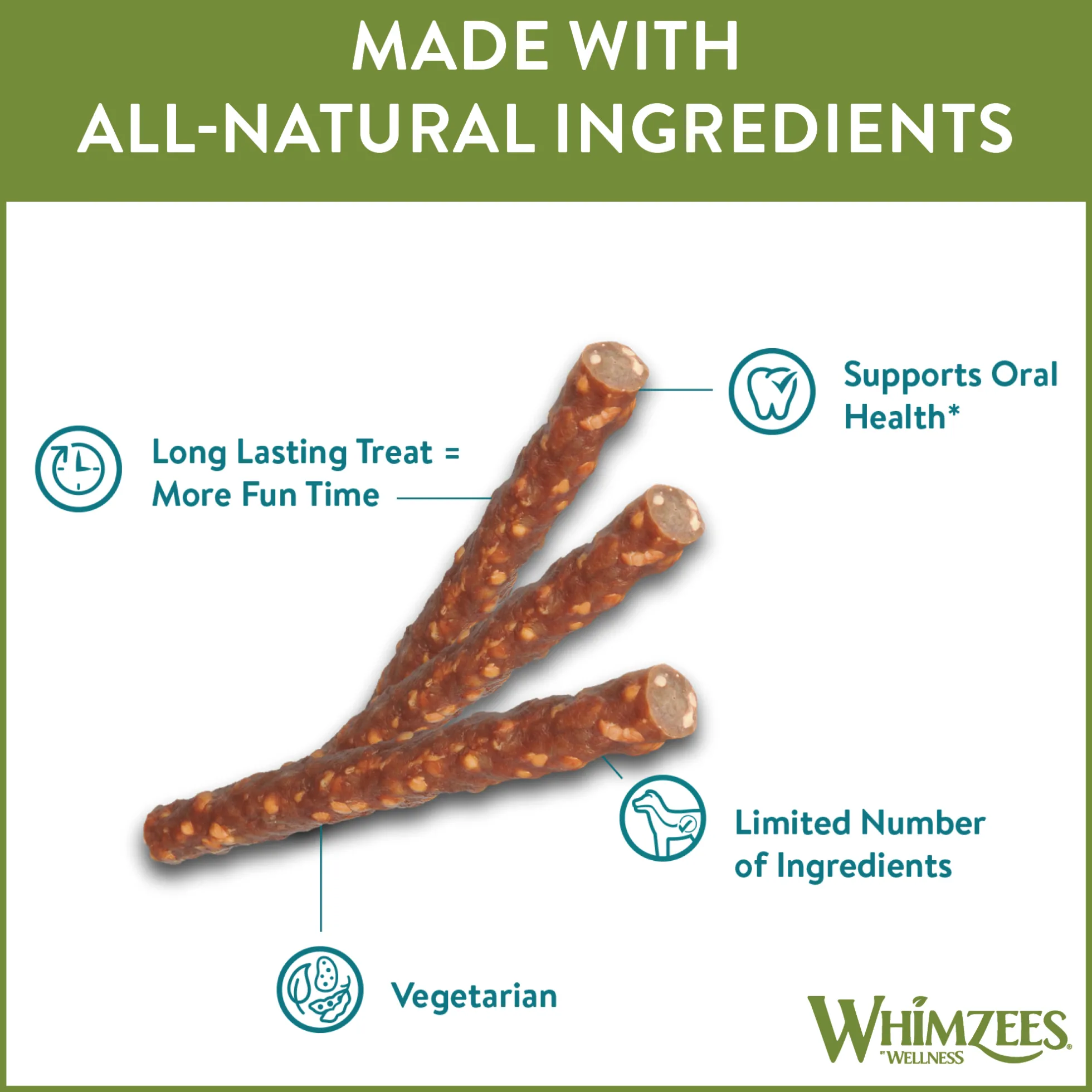 Whimzees 1-pack Veggie Sausage