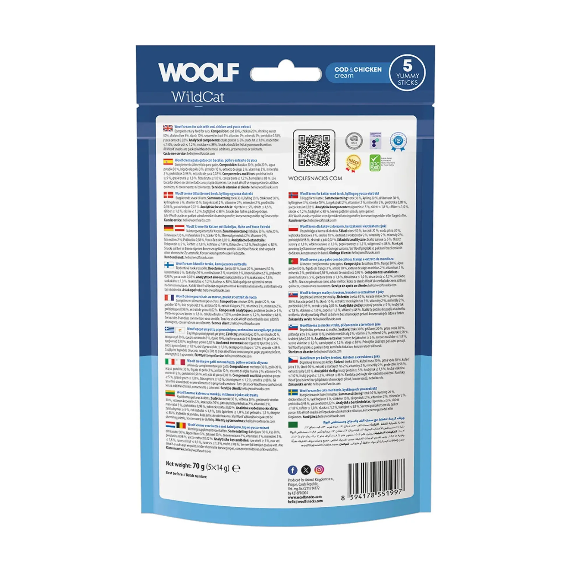 WOOLF Wildcat Cream Cod & Chicken