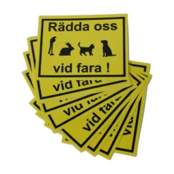 World Stickers Dekal Rädda oss vid fara!
