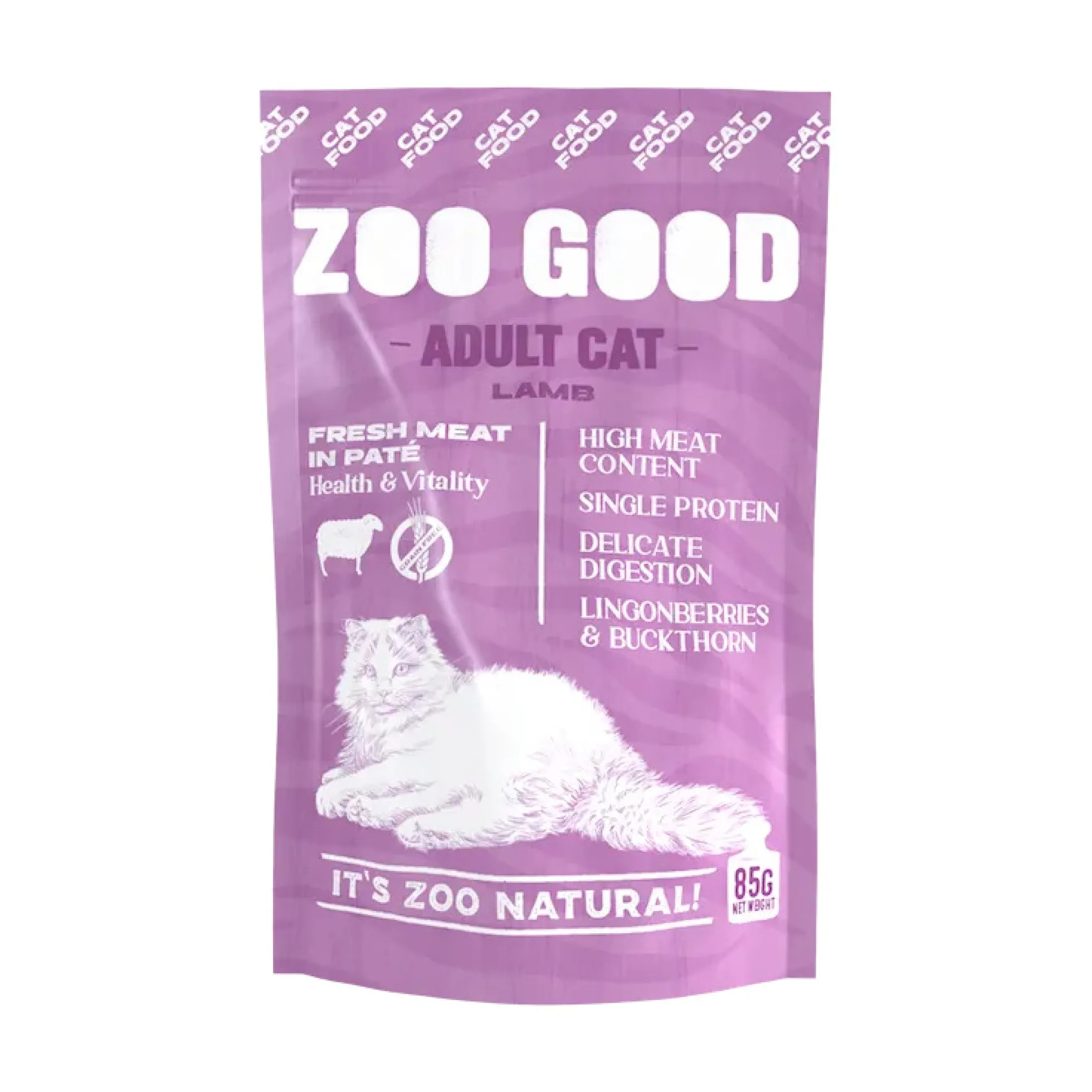 ZOO GOOD Cat Adult Pouch Lamb